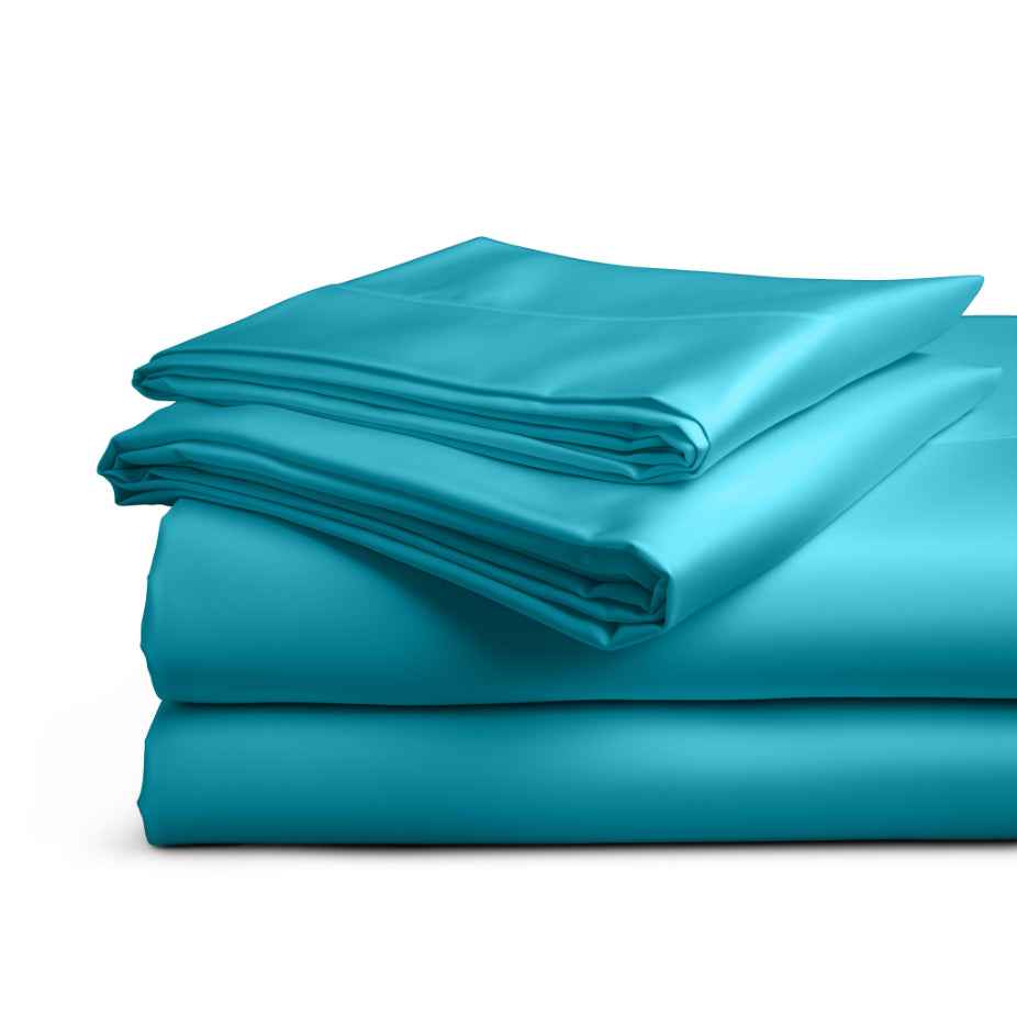 Lenzuola moderne HomeLife: 100% Made in Italy per un sonno da sogno Petrolio