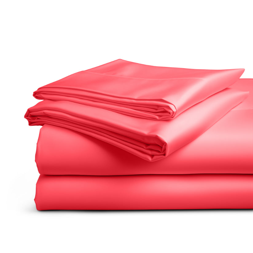 Lenzuola moderne HomeLife: 100% Made in Italy per un sonno da sogno Rosso
