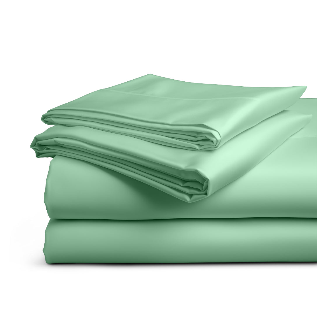 Lenzuola moderne HomeLife: 100% Made in Italy per un sonno da sogno Salvia