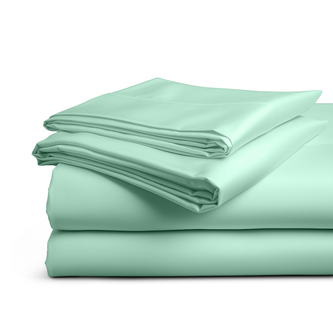 Lenzuola moderne HomeLife: 100% Made in Italy per un sonno da sogno Verde