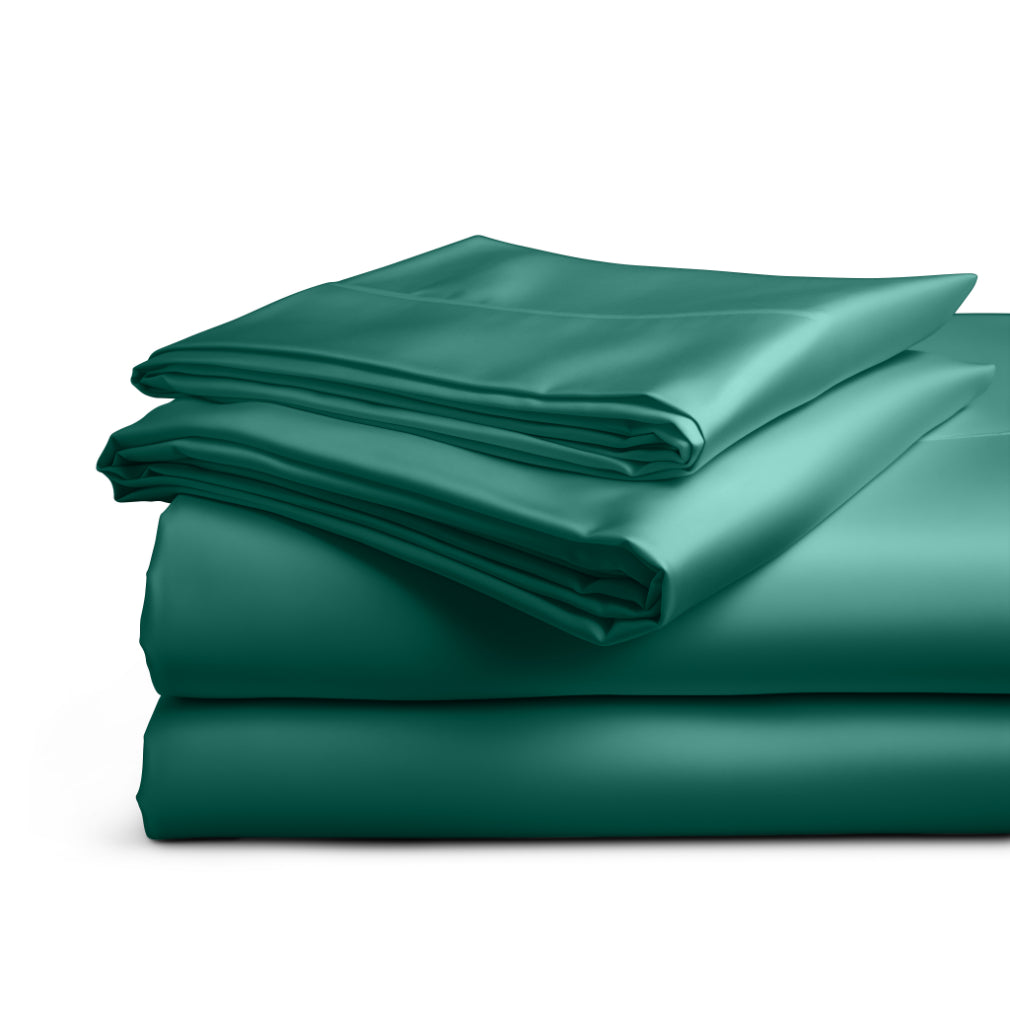 Lenzuola moderne HomeLife: 100% Made in Italy per un sonno da sogno Verde Sottobosco