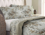 Set lenzuola in Flanella con Trattamento Antipilling - Rose Beige