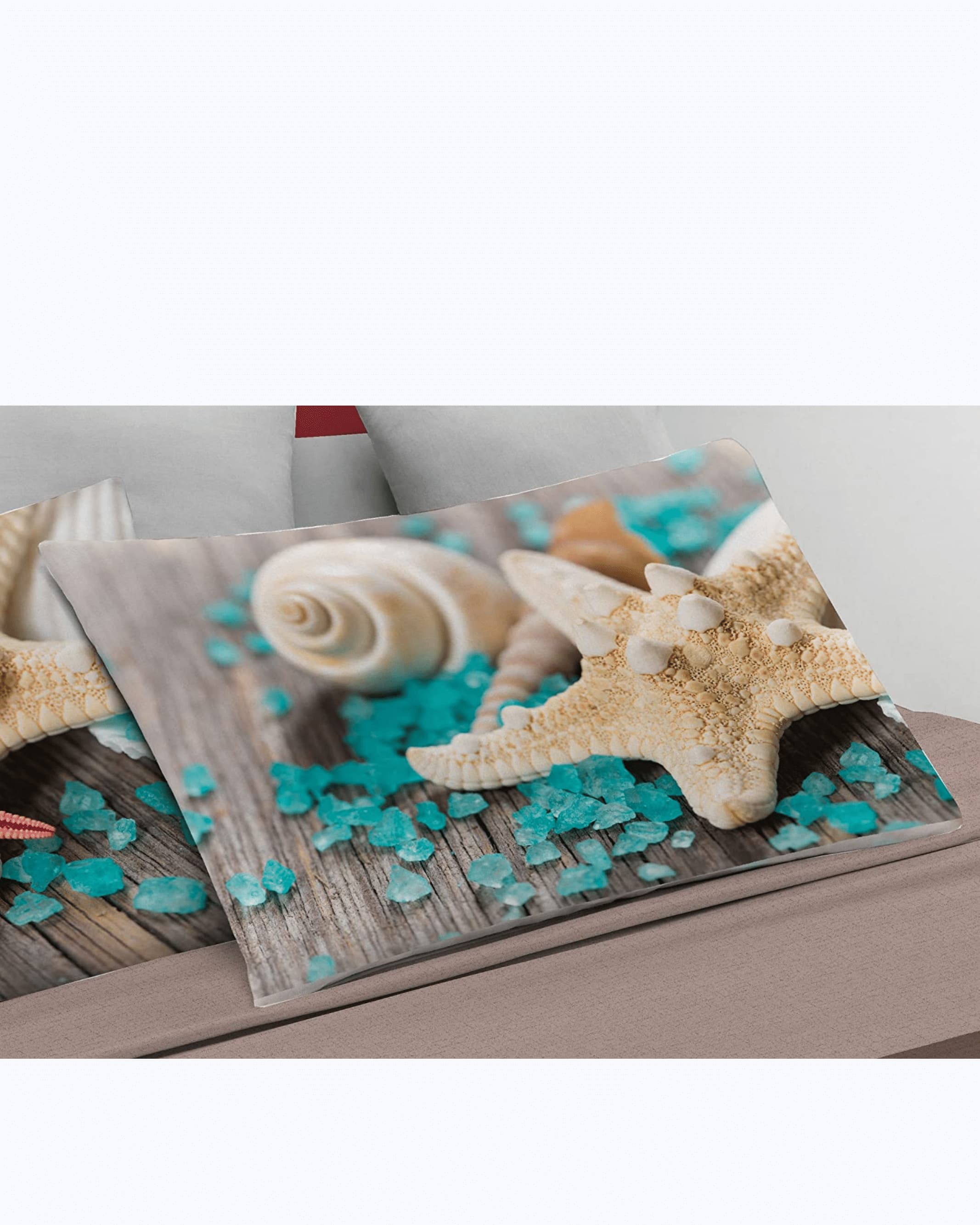 Set Lenzuola Letto Matrimoniale Made in Italy - Oceano e Stella Marina