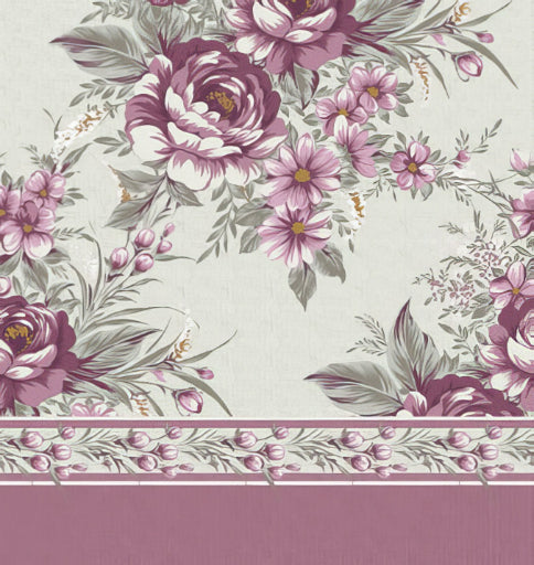 Set lenzuola in Flanella con Trattamento Antipilling - Rose Rosa