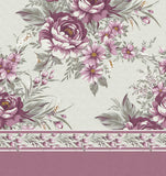 Set lenzuola in Flanella con Trattamento Antipilling - Rose Rosa