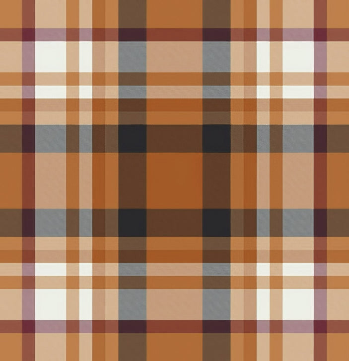 Set lenzuola in Flanella con Trattamento Antipilling - Tartan Rust