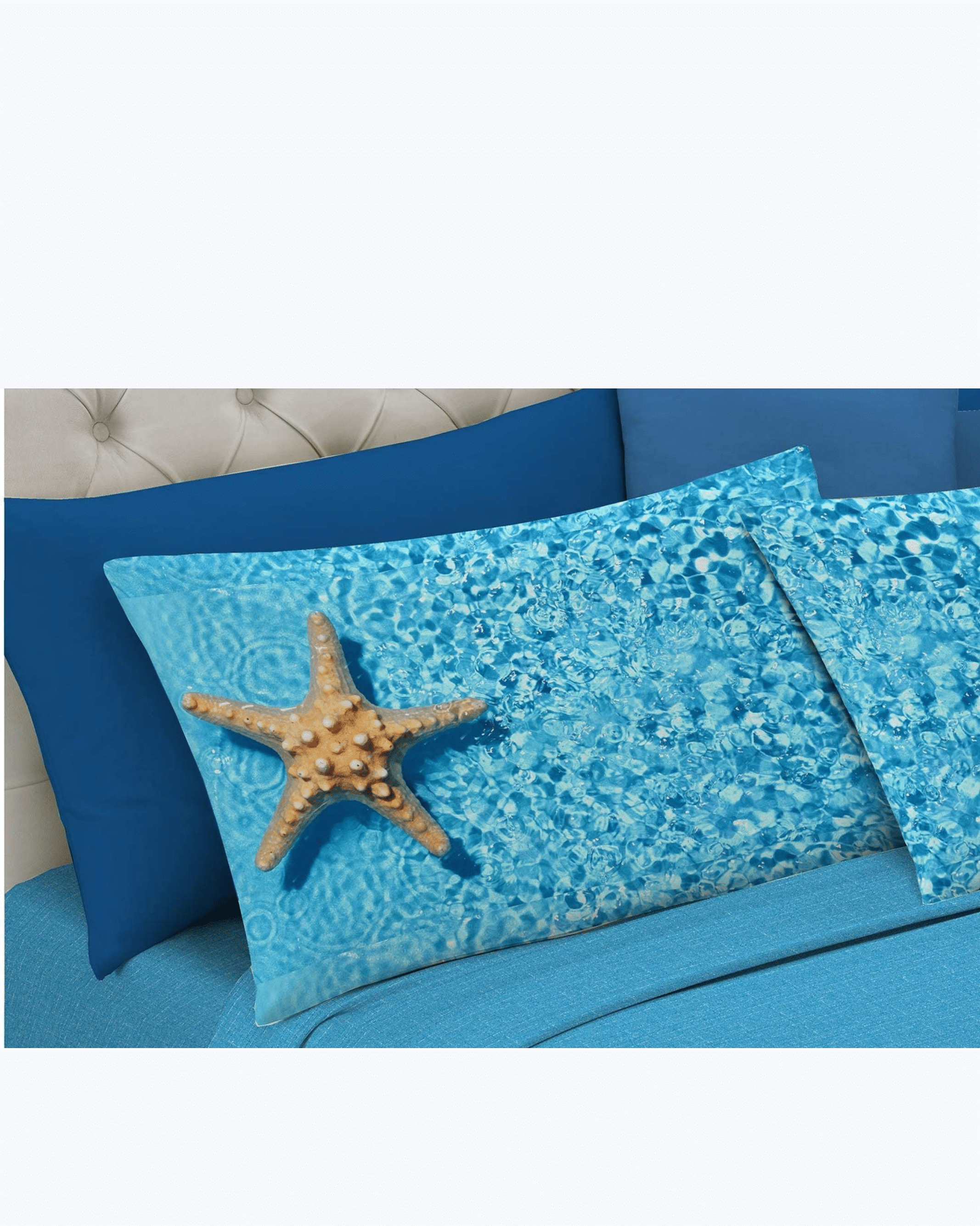 Set Lenzuola Letto Matrimoniale Made in Italy - Fantasia Spiaggia