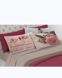 Set Lenzuola Letto Matrimoniale Made in Italy - Fiori di cigliegio Dipinti