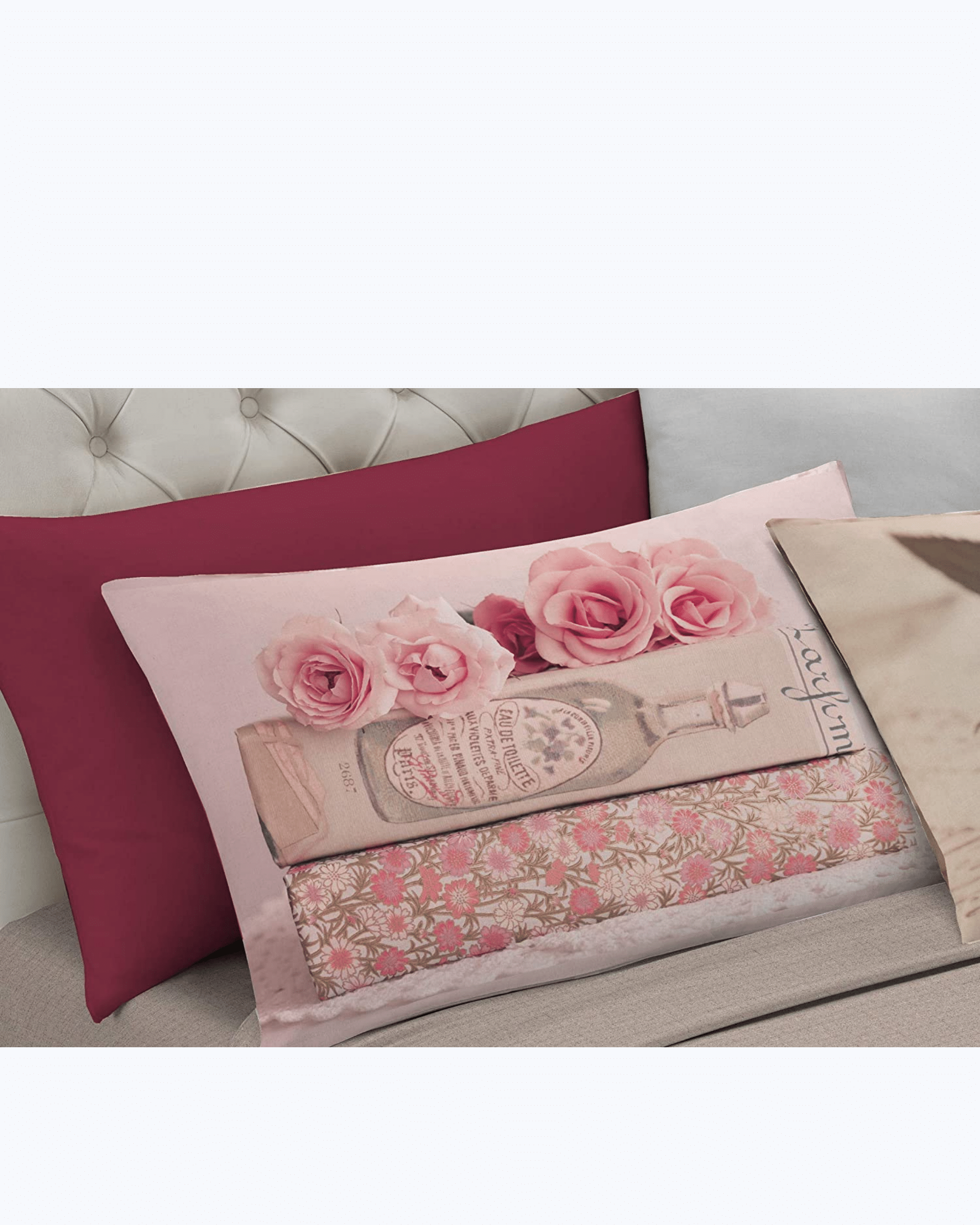 Set Lenzuola Letto Matrimoniale Made in Italy - Fiori di cigliegio Dipinti