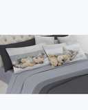 Set Lenzuola Letto Matrimoniale Made in Italy - Gattino Addormentato Grigio - Gattino E Peluche 2 Piazze