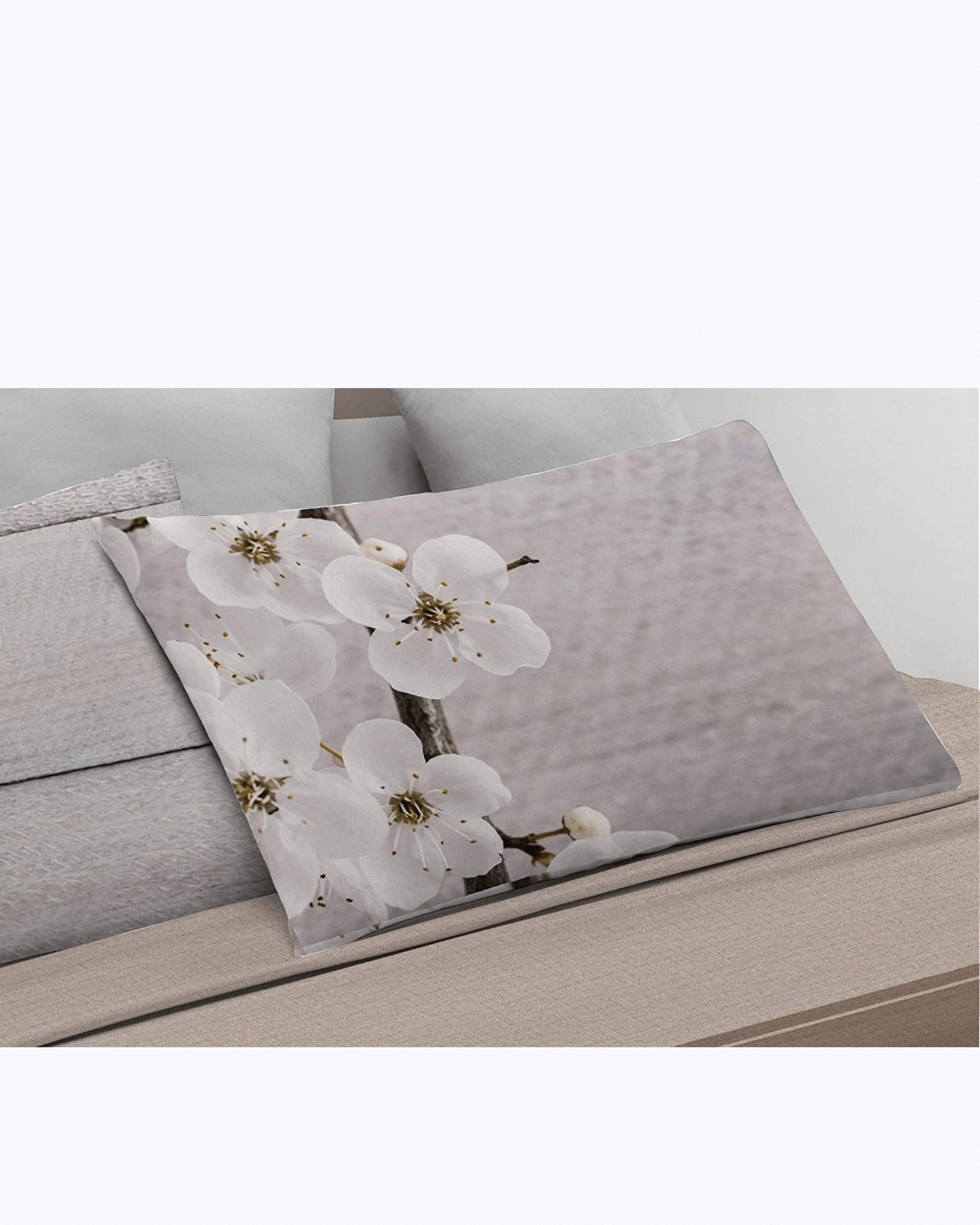 Set Lenzuola Letto Matrimoniale Made in Italy - Fiori di cigliegio Dipinti