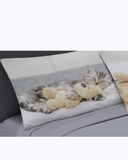 Set Lenzuola Letto Matrimoniale Made in Italy - Gattino Addormentato
