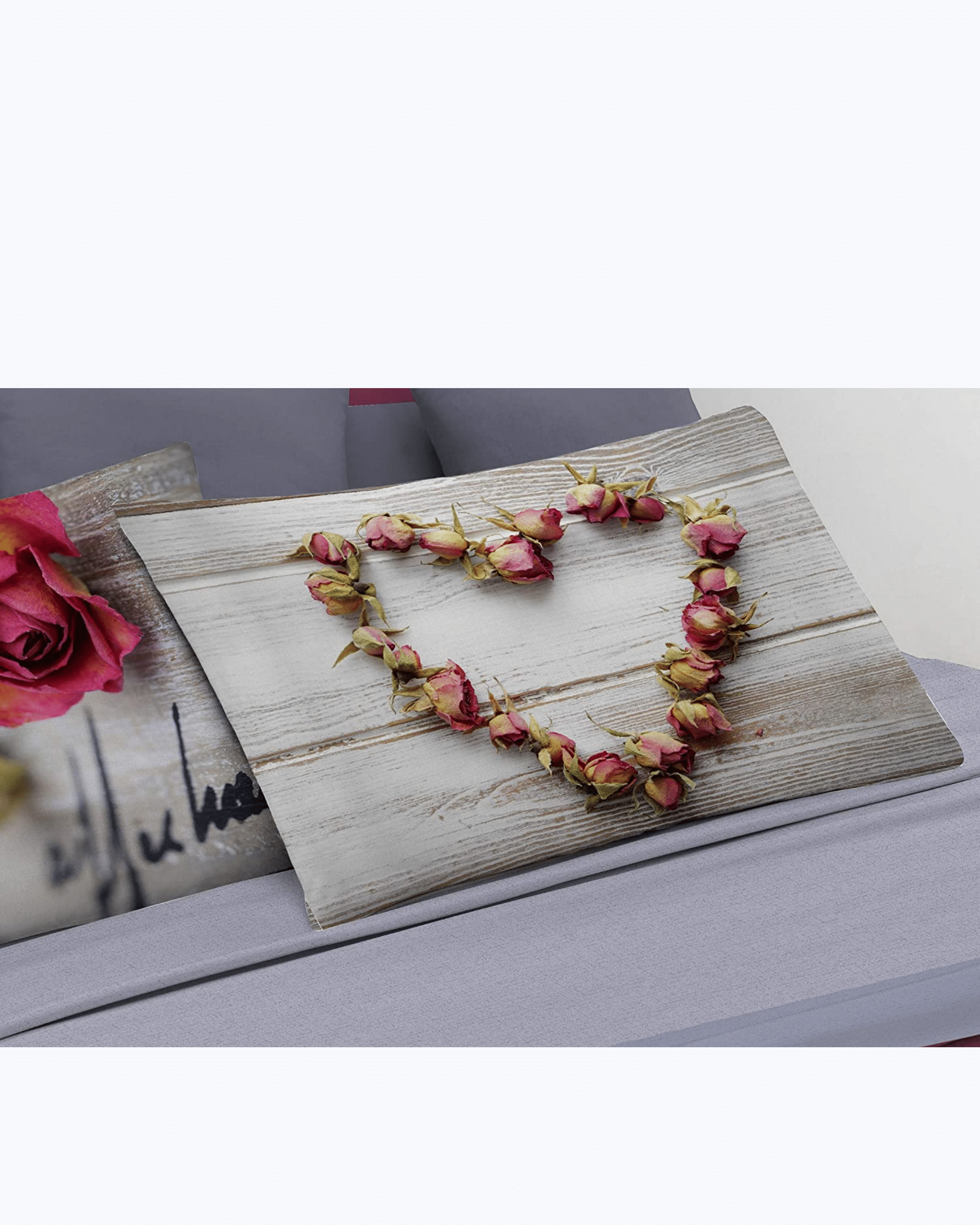 Set Lenzuola Letto Matrimoniale Made in Italy - Fantasia Rose