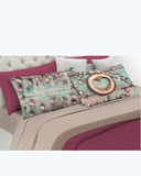 Set Lenzuola Letto Matrimoniale Made in Italy - Fantasia Fiori Shabby