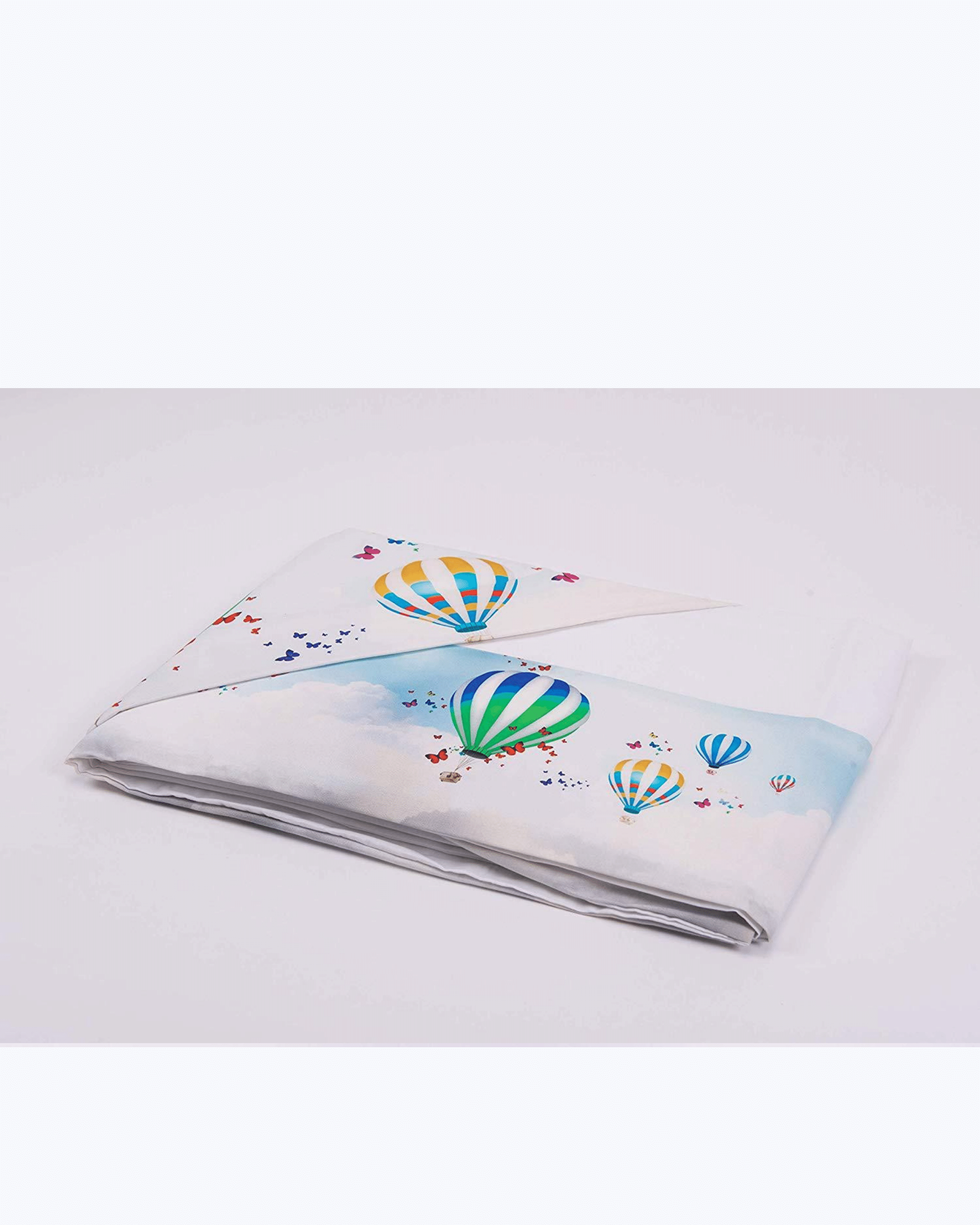 Set Lenzuola in Cotone - Completo Letto con Fantasia Mongolfiere
