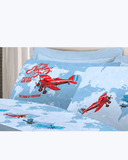 Set Lenzuola Letto in Cotone Made in Italy - Completo Letto Stampa Aeroplani