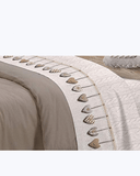 Set Lenzuola Letto in Cotone Made in Italy - Completo Letto Stampa Cuori Appesi