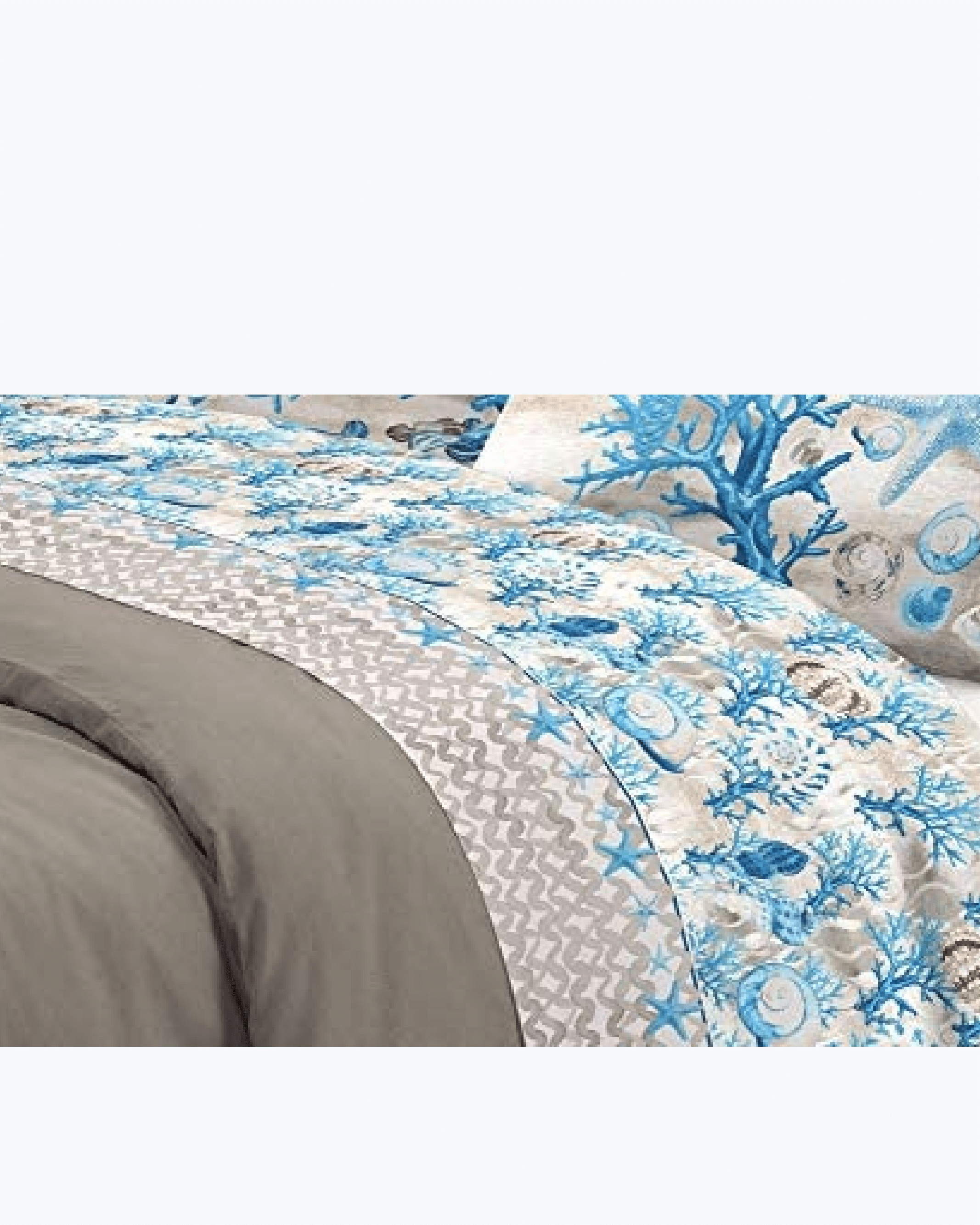 Set Lenzuola Letto in Cotone Made in Italy - Completo Letto Fantasia Marina
