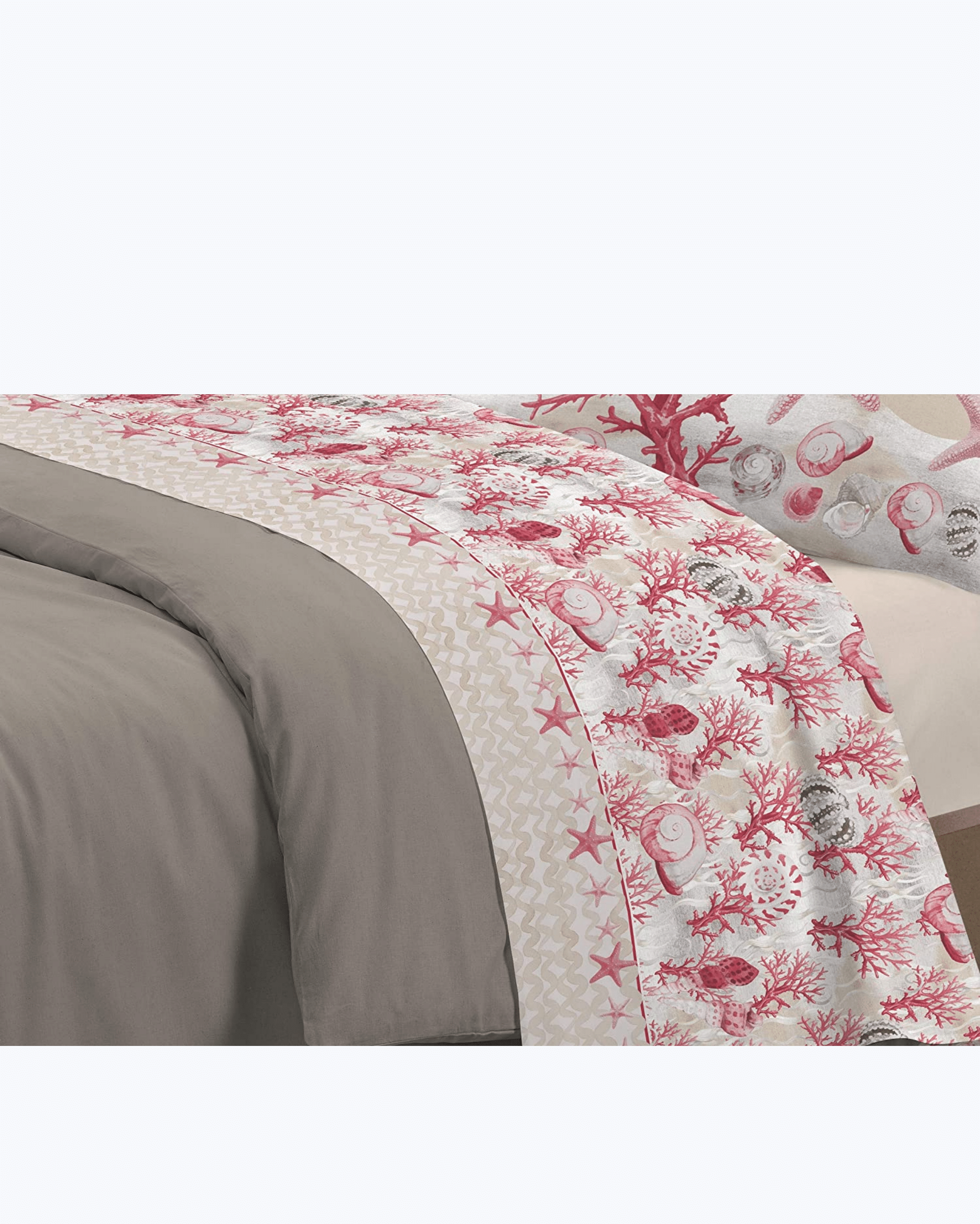 Set Lenzuola Letto in Cotone Made in Italy - Completo Letto Fantasia Marina