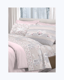 Set Lenzuola Letto in Cotone Made in Italy - Completo Letto Stampa Cuori Rosa
