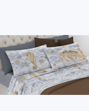 Set Lenzuola Letto in Cotone Made in Italy - Completo Letto Stampa Tartaruga