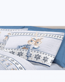 Set Lenzuola Letto in Cotone Made in Italy - Completo Letto Stampa Renna