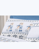 Set Lenzuola Letto in Cotone Made in Italy - Completo Letto Stampa Renna