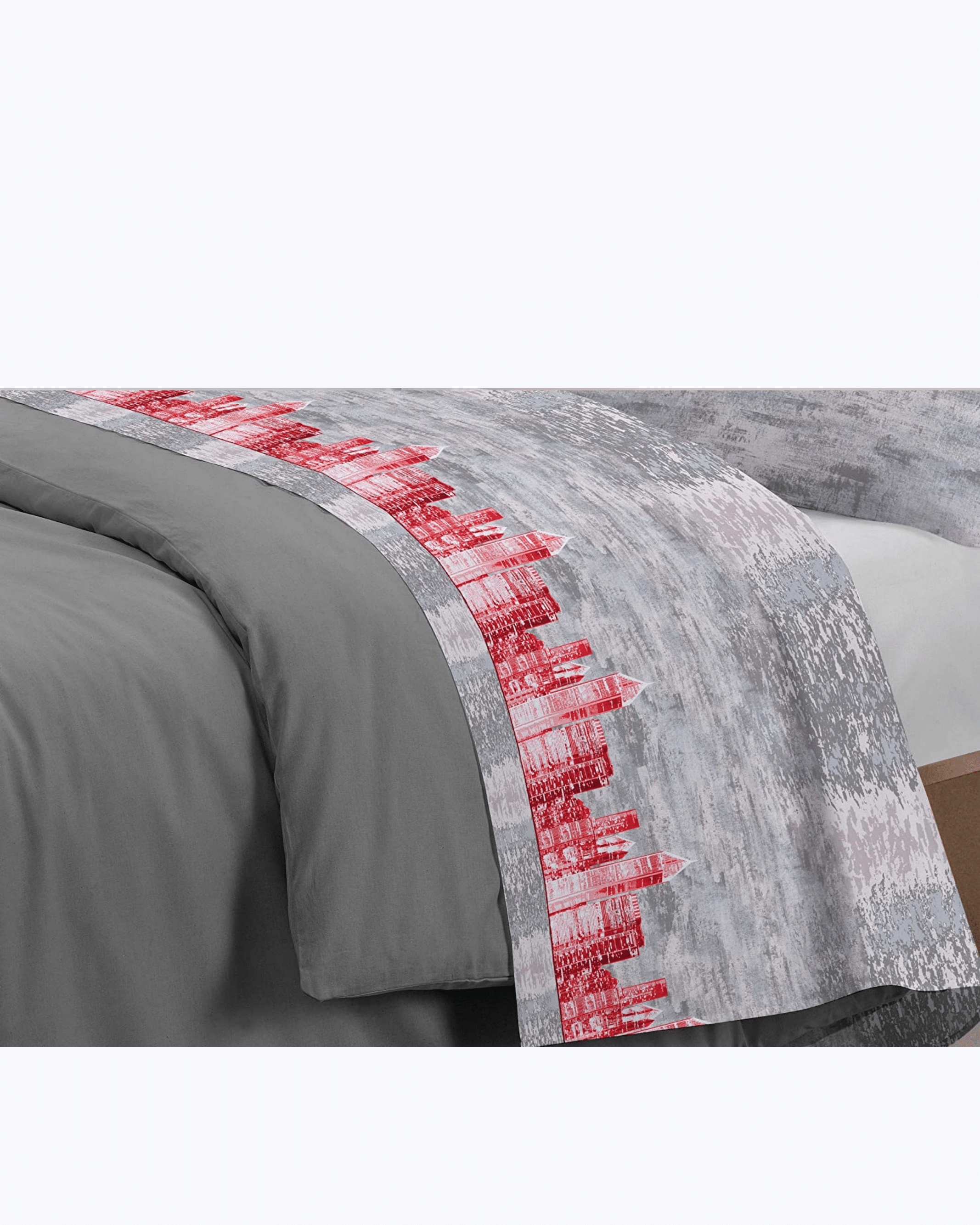 Set Lenzuola Letto in Cotone Made in Italy - Completo Letto Stampa New York