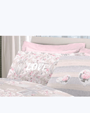 Set Lenzuola Letto in Cotone Made in Italy - Completo Letto Stampa Cuori