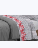 Set Lenzuola Letto in Cotone Made in Italy - Completo Letto Stampa New York