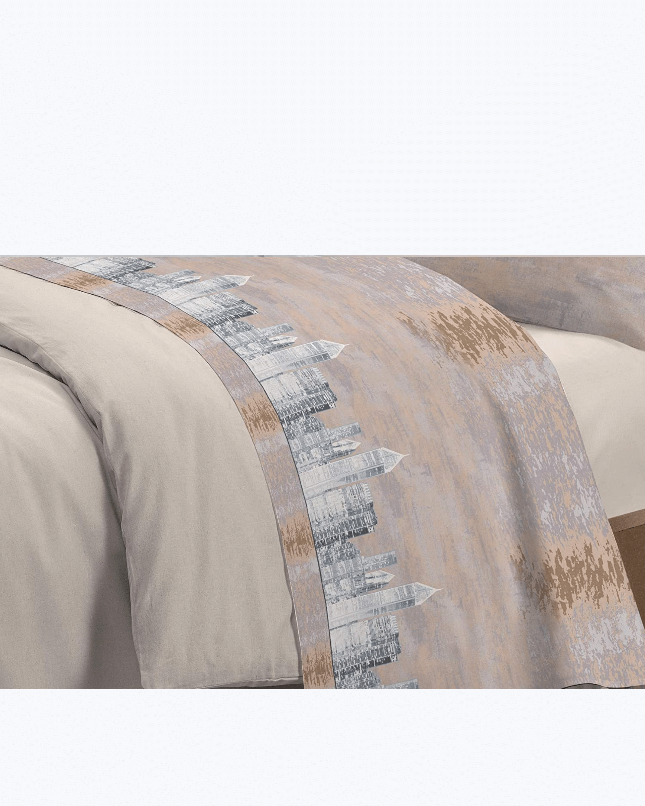 Set Lenzuola Letto in Cotone Made in Italy - Completo Letto Stampa New York