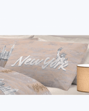 Set Lenzuola Letto in Cotone Made in Italy - Completo Letto Stampa New York