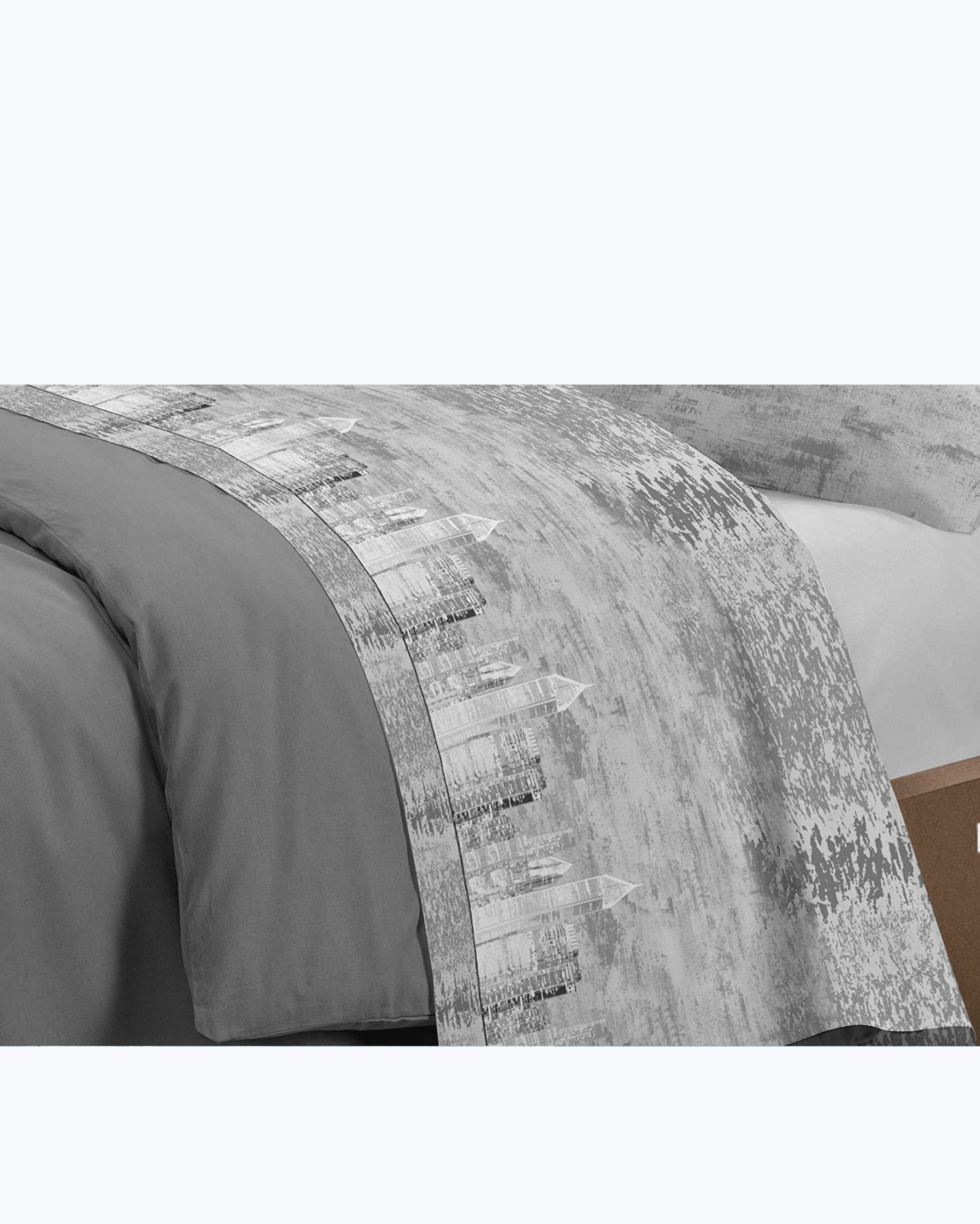 Set Lenzuola Letto in Cotone Made in Italy - Completo Letto Stampa New York
