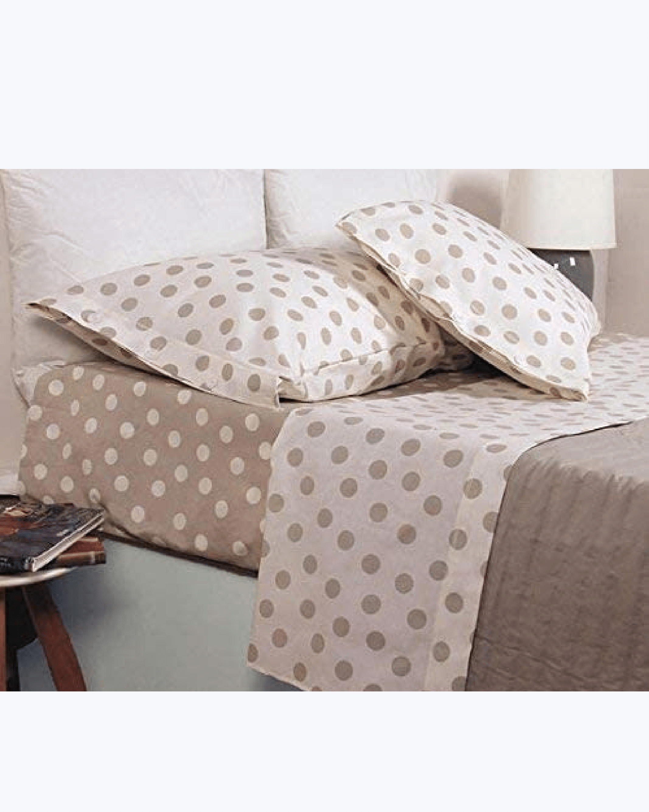 Set Lenzuola in Cotone - Completo Letto con Pois