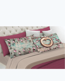 Set Lenzuola Letto Matrimoniale Made in Italy - Fantasia Rose Fiori Shabby 2 Piazze