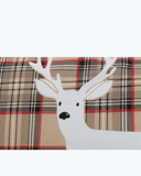 Set Lenzuola Letto in Cotone Made in Italy - Completo Letto Tartan con Cervi