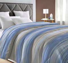 HomeLife Trapunta Singola Invernale 170X280 Made in Italy | Piumone Letto Singolo 300 gr/mq Autunno/Inverno | Piumone Imbottito Anallergico | Piumino Fantasia Mongolfiere e Citta' | Arancione, 1P