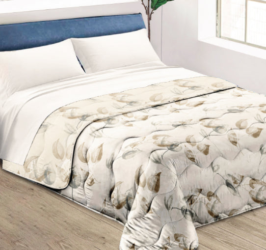 Piumone Invernale Made in Italy - Trapunta Invernale Fantasia Foliage