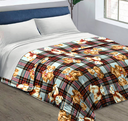 Piumone Invernale Made in Italy - Trapunta Invernale Fantasia Orsetti