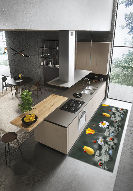 Tappeti Cucina Moderni e Antiscivolo | Passatoie PVC #440.COCCINELLE