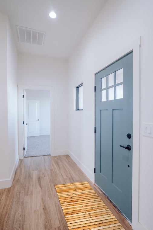 Tappeto Cucina 50x110 Cm Tessitura Piatta Antiscivolo Multiuso Corsia Corridoio Made In Italy Verde