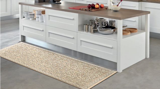 Tappeto Passatoia Antiscivolo per Cucina / Bagno | Fantasia Foliage