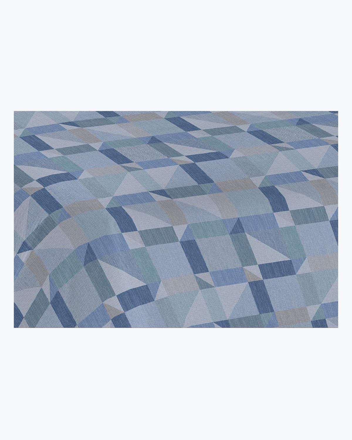 Lenzuolo Copriletto Estivo Cotone Piquet - Stampa Geometrica