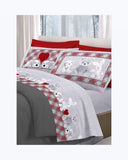 Set Lenzuola Letto in Cotone Made in Italy - Completo Letto Stampa Peluche