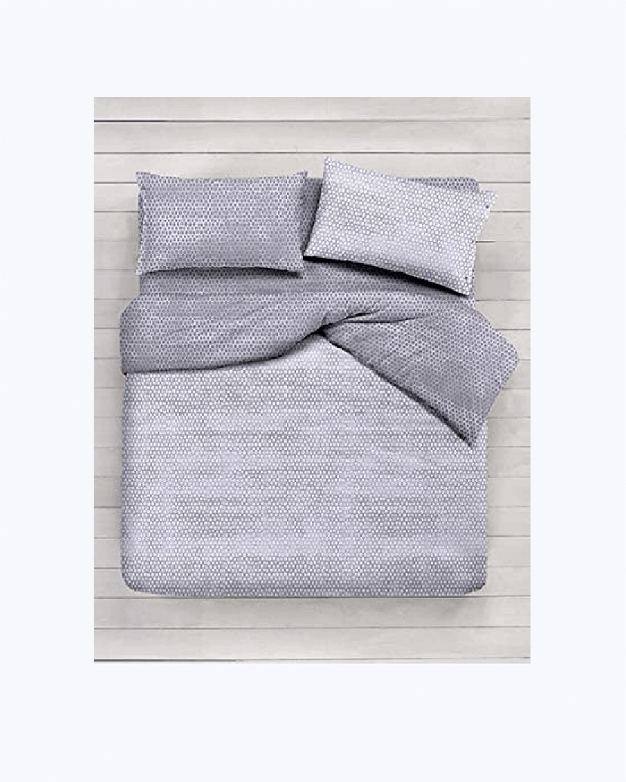 Copriletto Singolo Primaverile Estivo in Piquet ad Effetto maculato Grigio - Coperta Letto alla Francese Grigio