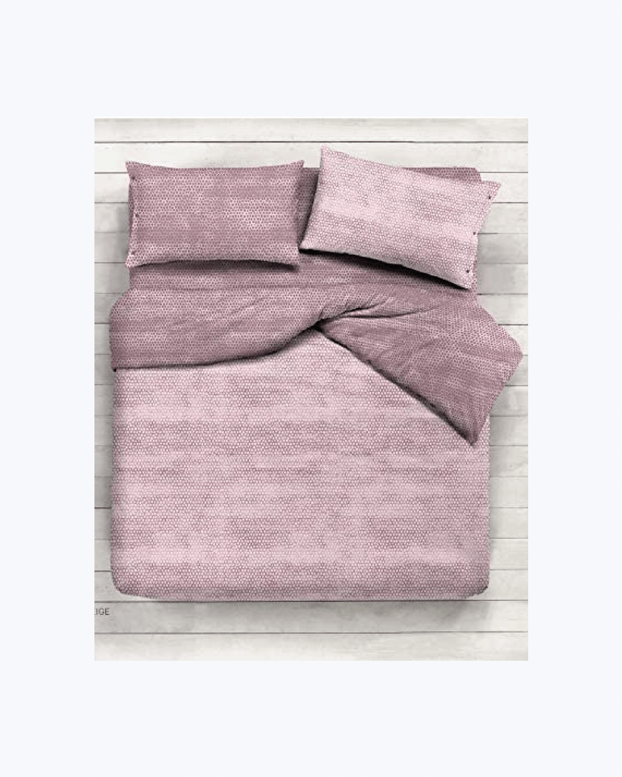 Copriletto in cotone piquet con effetto micromaculato Beige