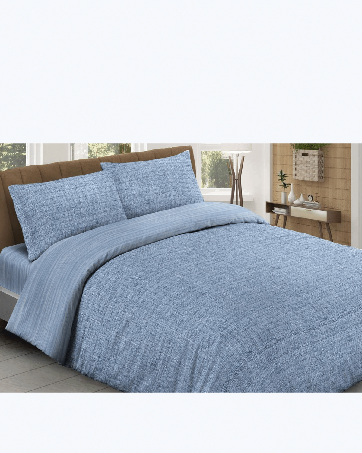Copriletto Singolo Primaverile Estivo a Tinta Unita Azzurra - Coperta Letto Singola Cotone Jacquard - Azzurro Singolo [180x270]