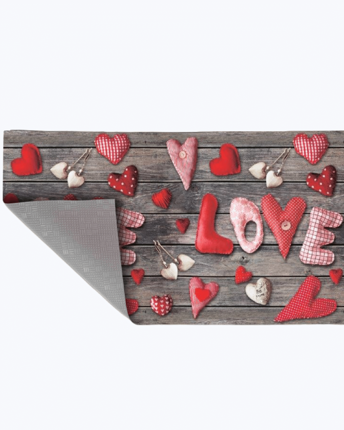 Tappeto Passatoia Antiscivolo e Antimacchia in PVC con Scritta Love