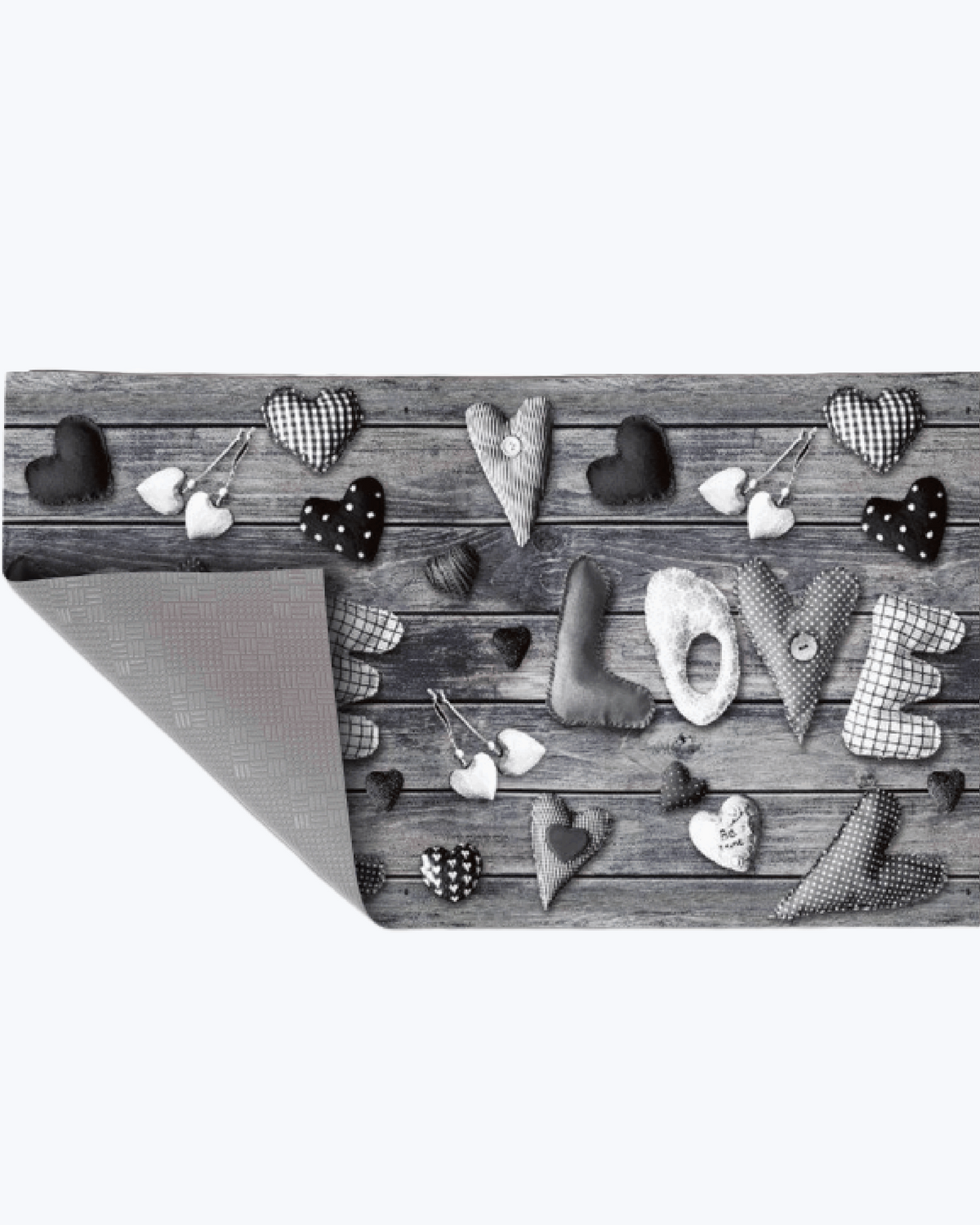 Tappeto Passatoia Antiscivolo e Antimacchia in PVC con Scritta Love