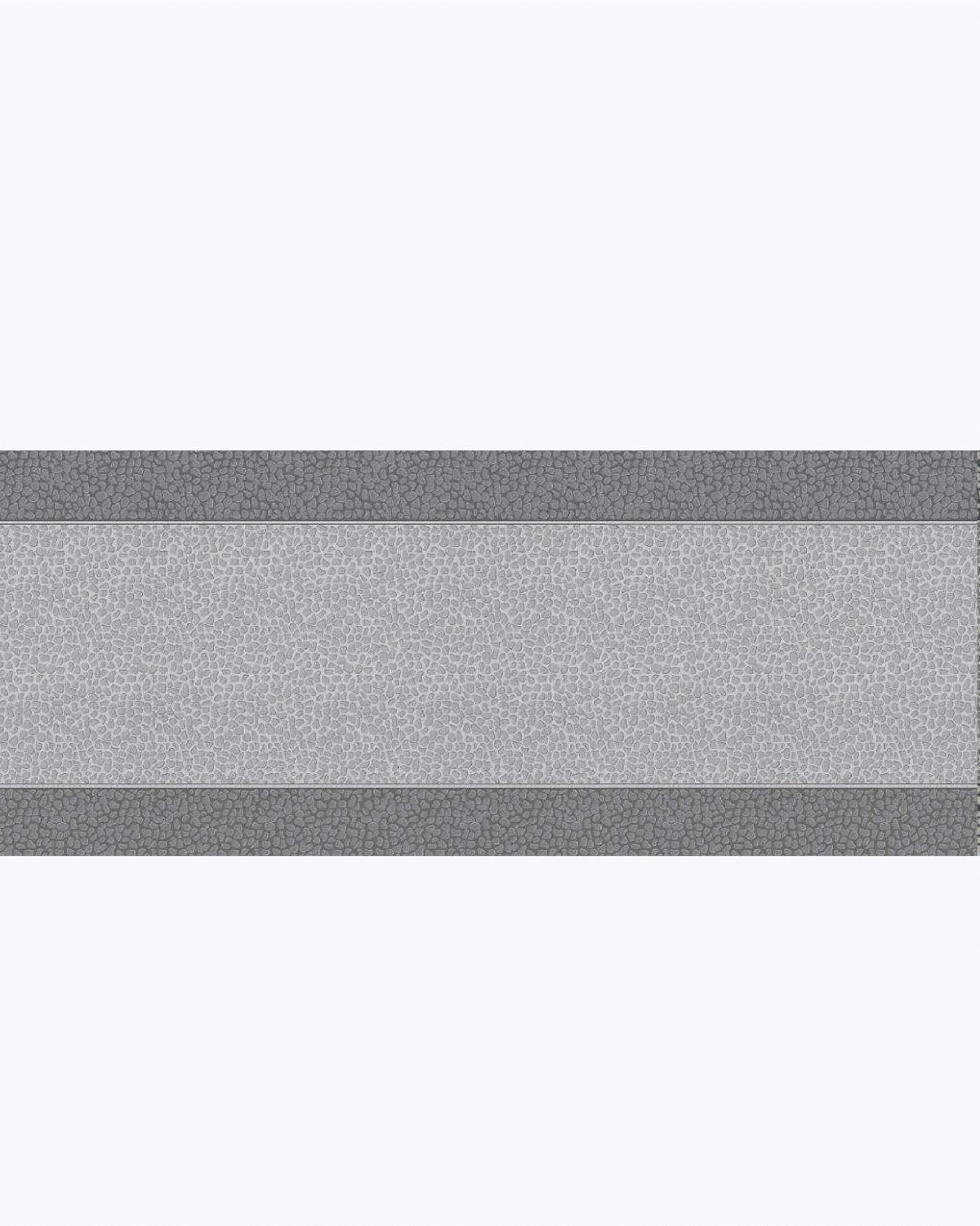 Tappeto Passatoia Antiscivolo e Antimacchia in PVC con Stampa Bourbon Grigio